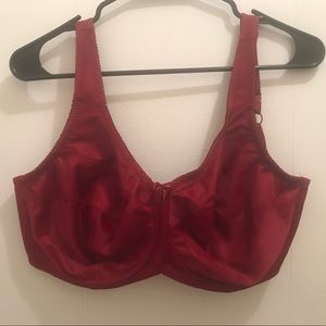 36H Red Underwire Bra